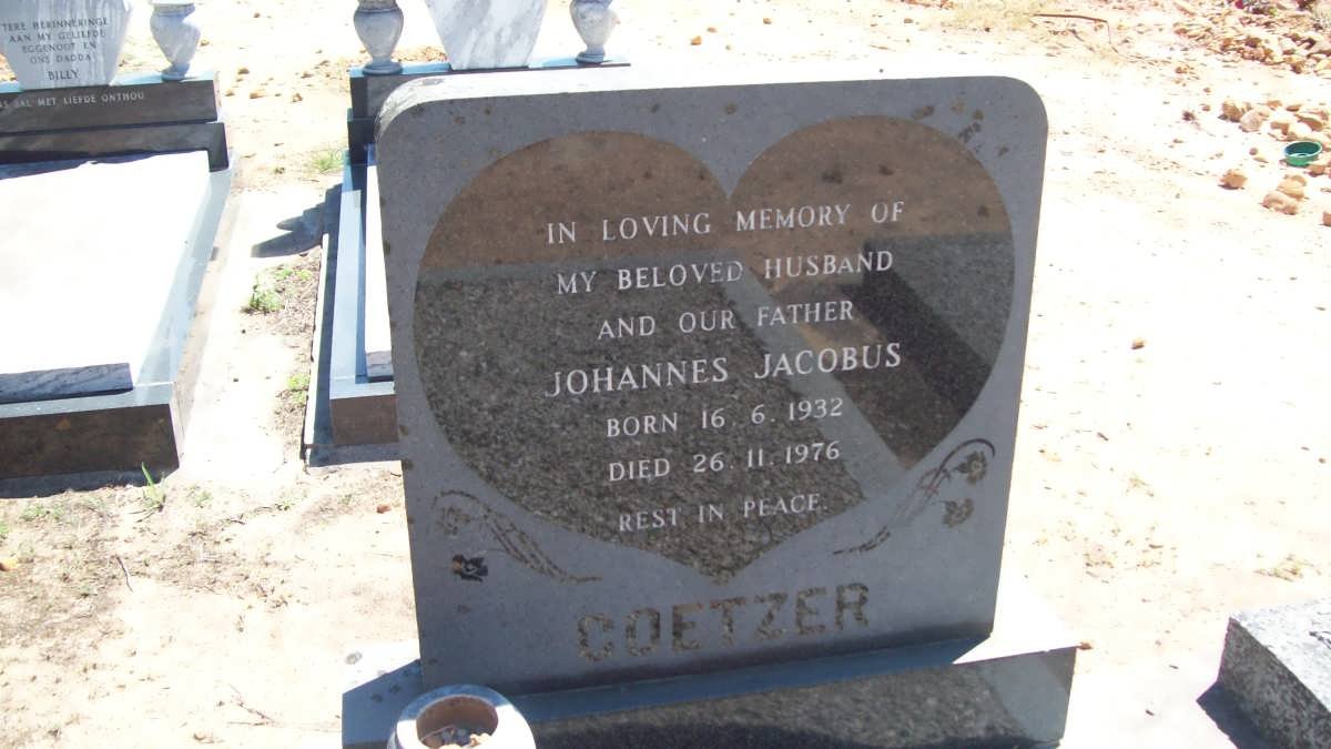 COETZER Johannes Jacobus 1932-1976