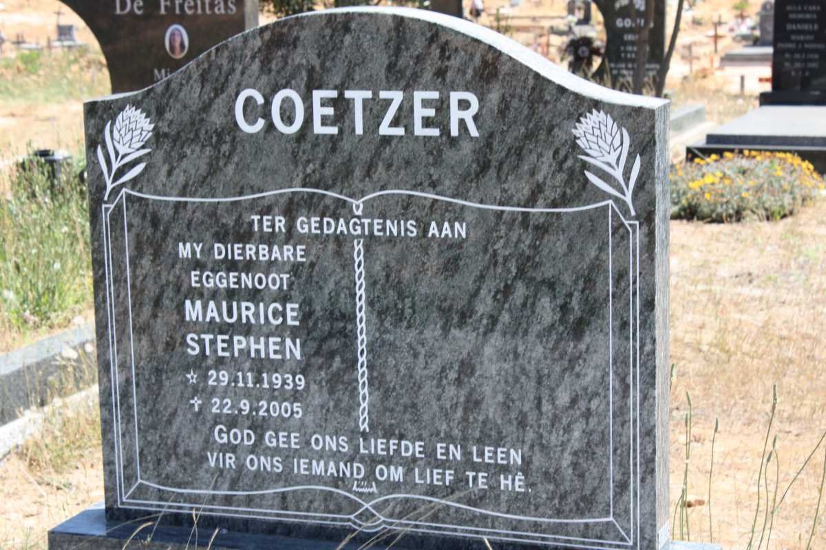 COETZER Maurice Stephen 1939-2005