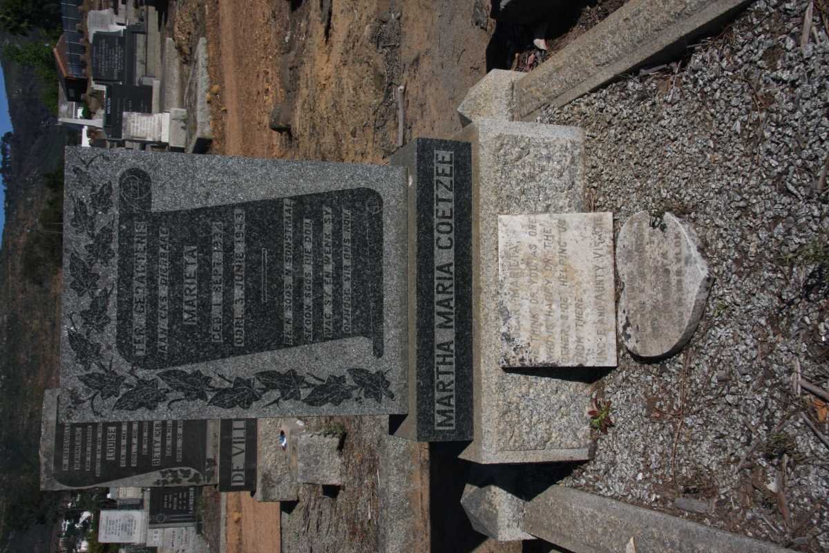 COETZEE Martha Maria 1934-1943