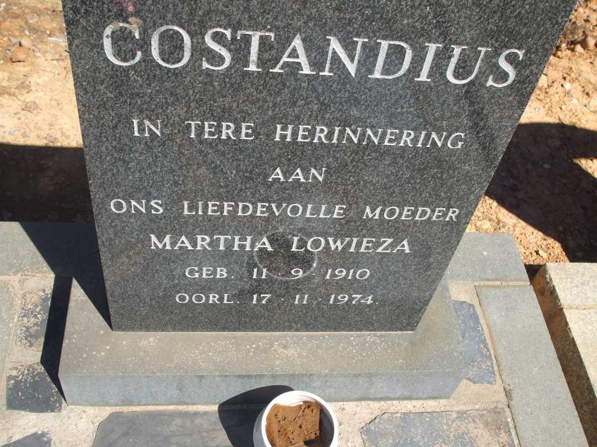 COSTANDIUS Martha Lowieza 1910-1974