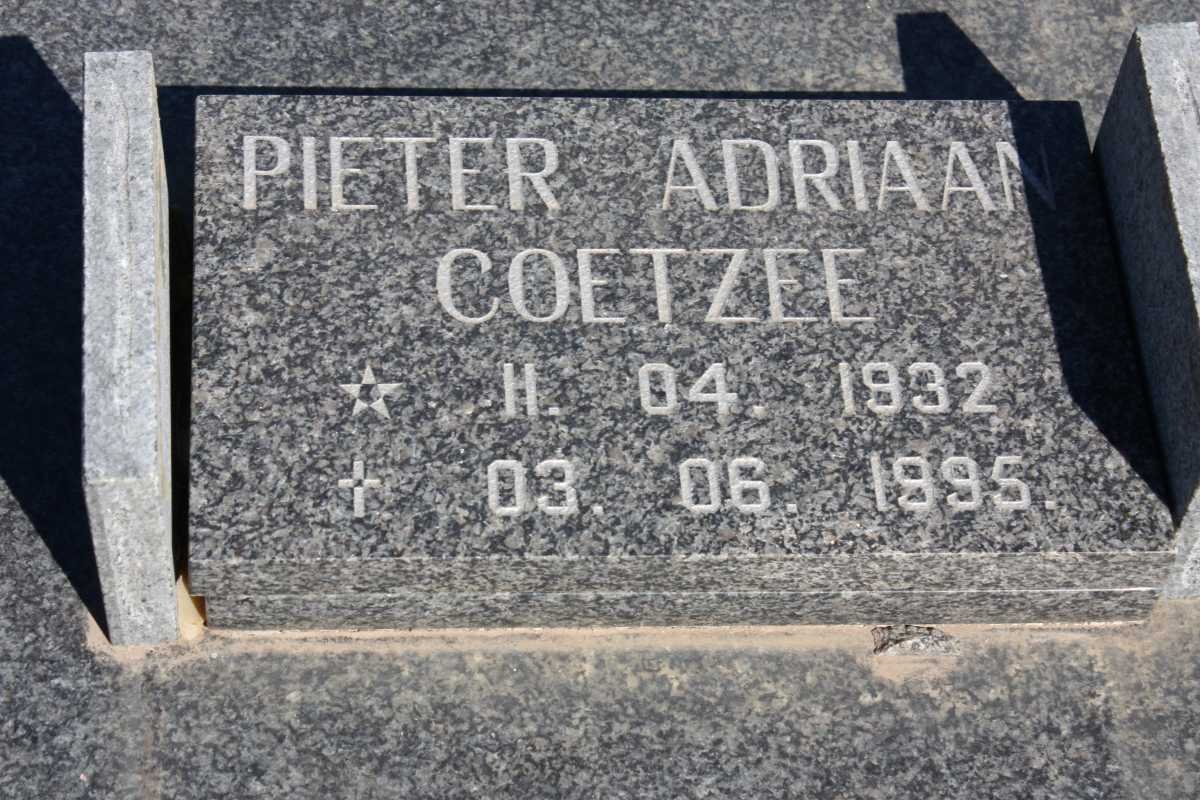 COETZEE Pieter Adriaan 1932-1995