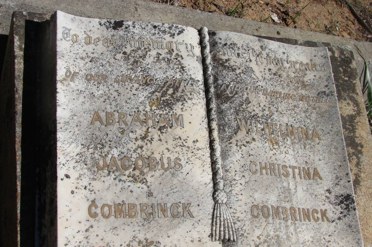 COMBRINCK Abraham Jacobus &amp; Wilhelmina Christina