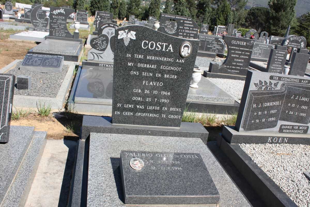 COSTA Flavio 1964-1990 :: COSTA Valerio Olga 1926-1996