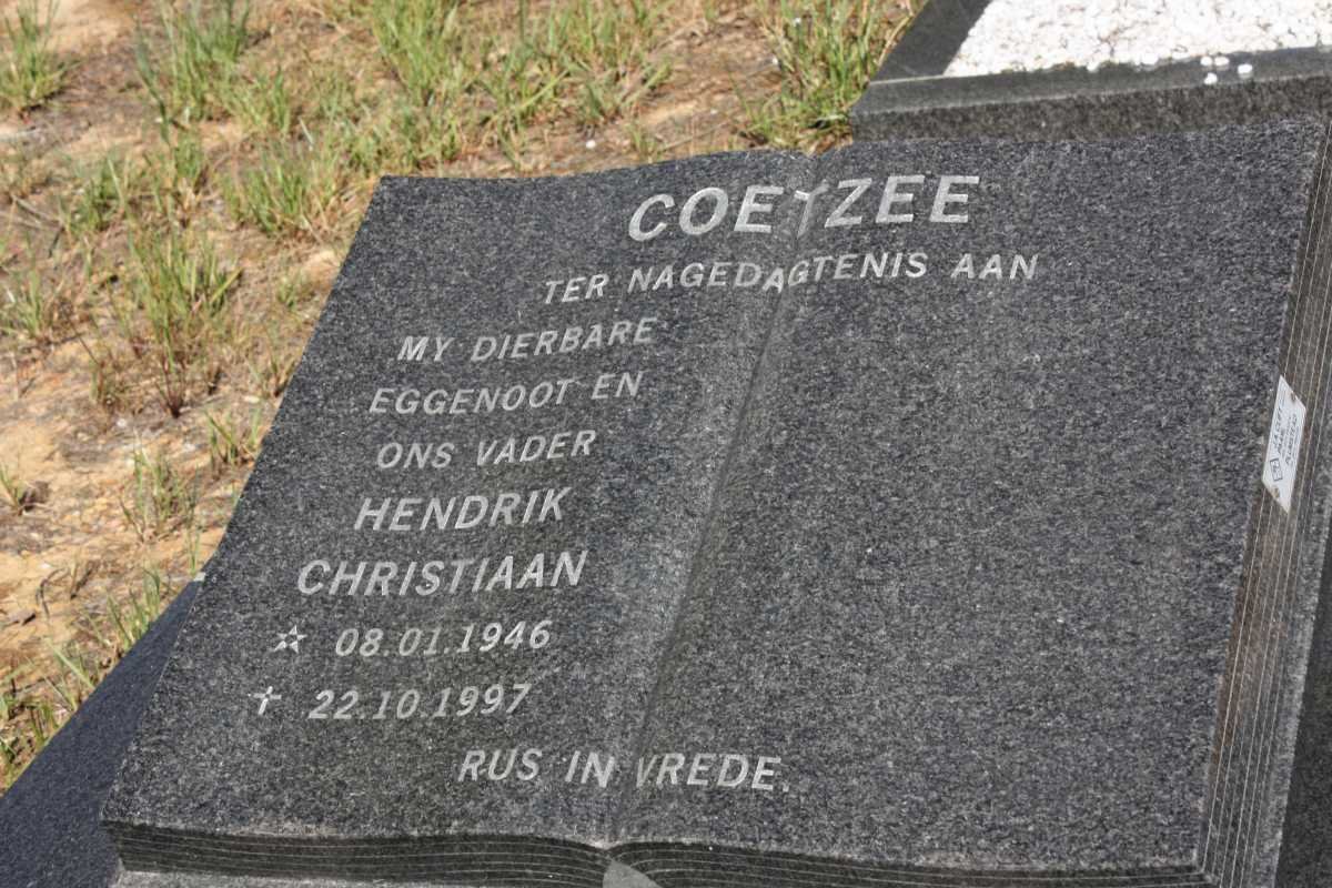 COETZEE Johannes Christiaan 1917-2001 :: COETZEE Hendrik Christiaan 1946-1997
