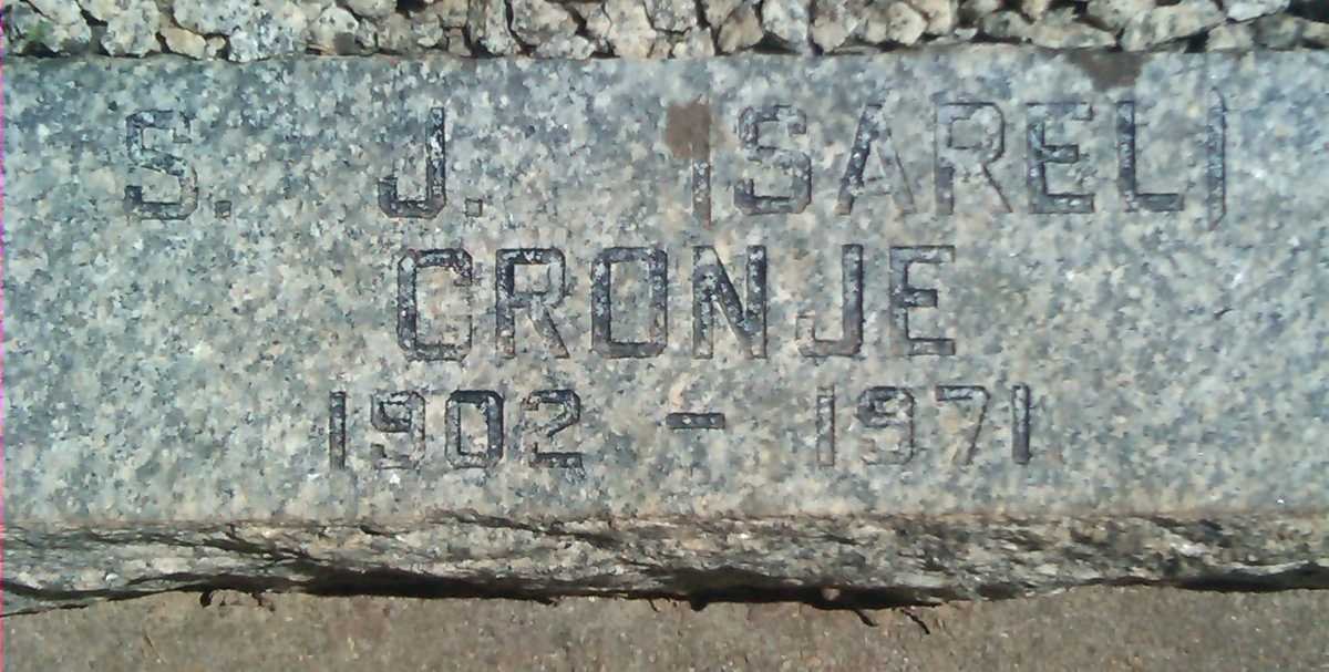 CRONJE S.J. 1902-1971
