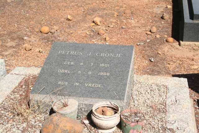 CRONJE Petrus J. 1901-1968