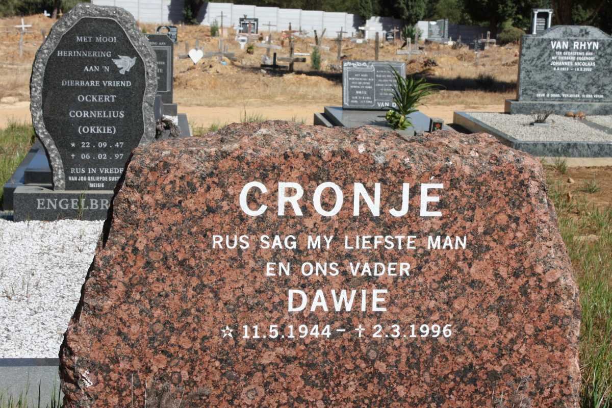 CRONJE Dawie 1944-1996