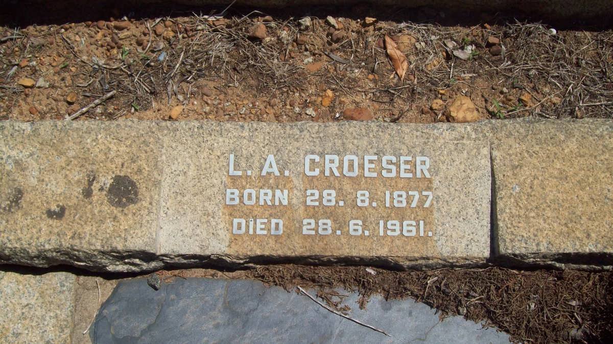 CROESER L.A. 1877-1961