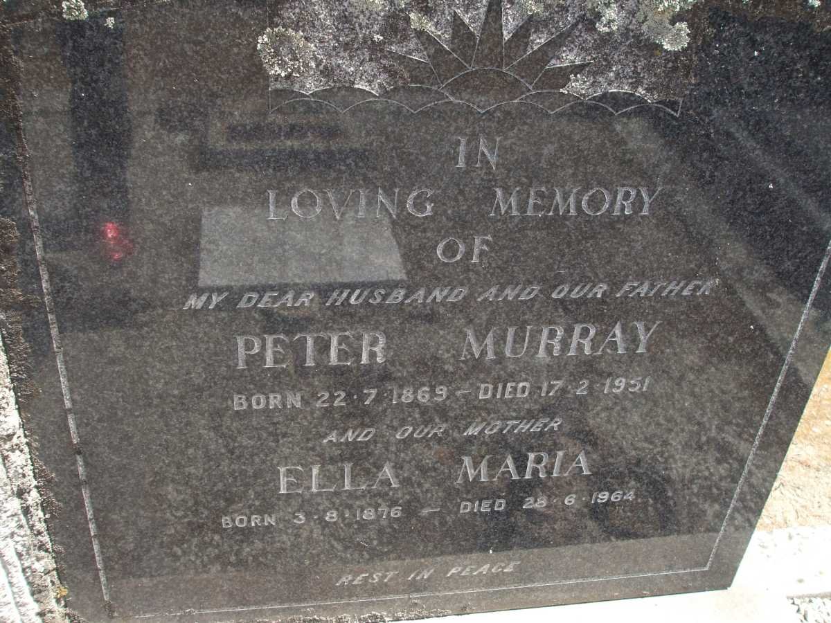 CROSS Peter Murray 1869-1951 &amp; Ella Maria 1876-1964