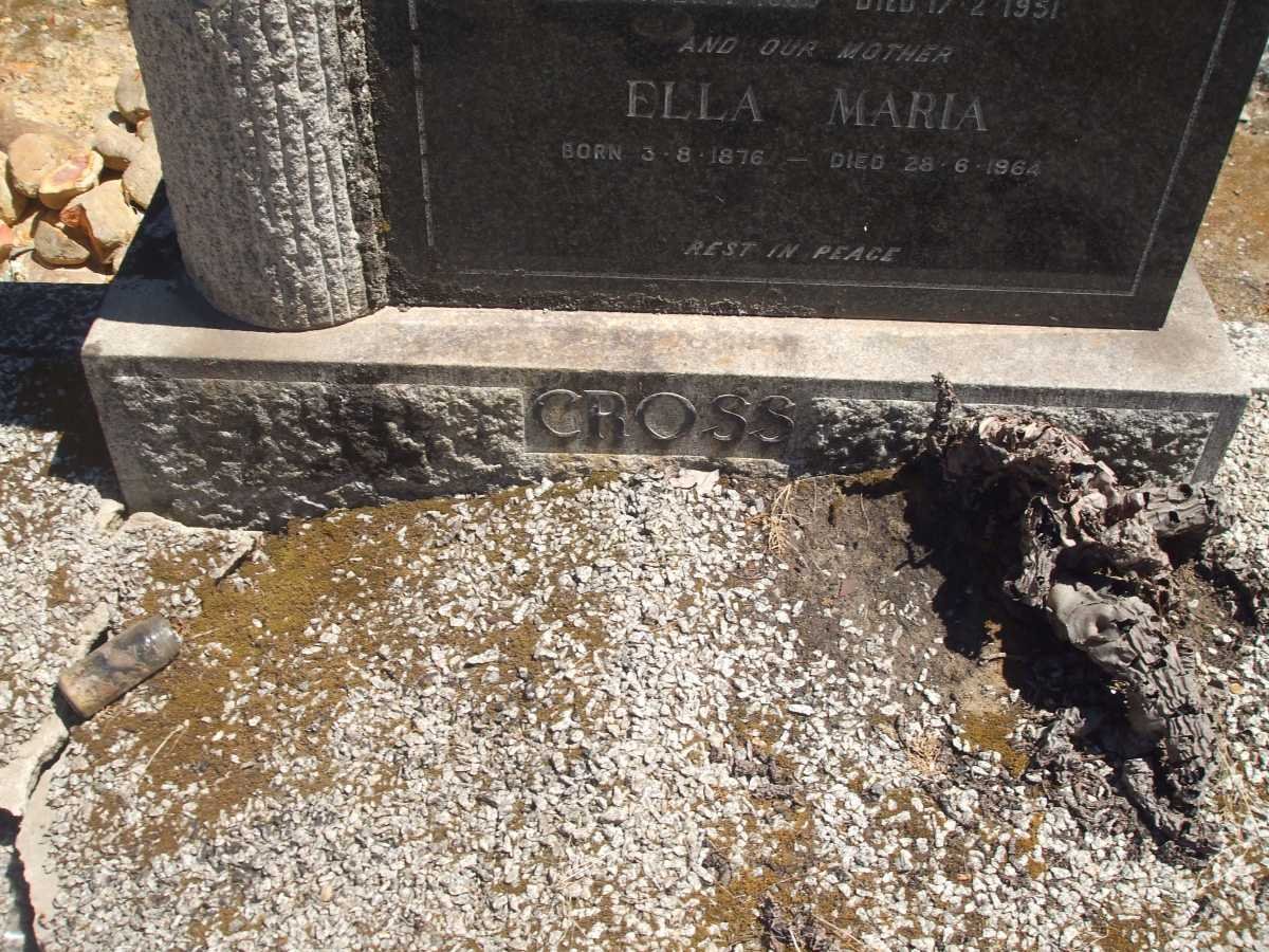 CROSS Peter Murray 1869-1951 &amp; Ella Maria 1876-1964