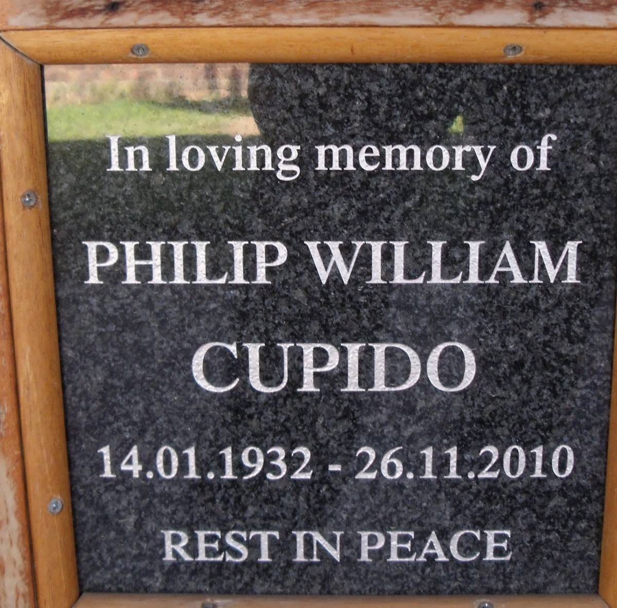 CUPIDO Philip William 1932-2010