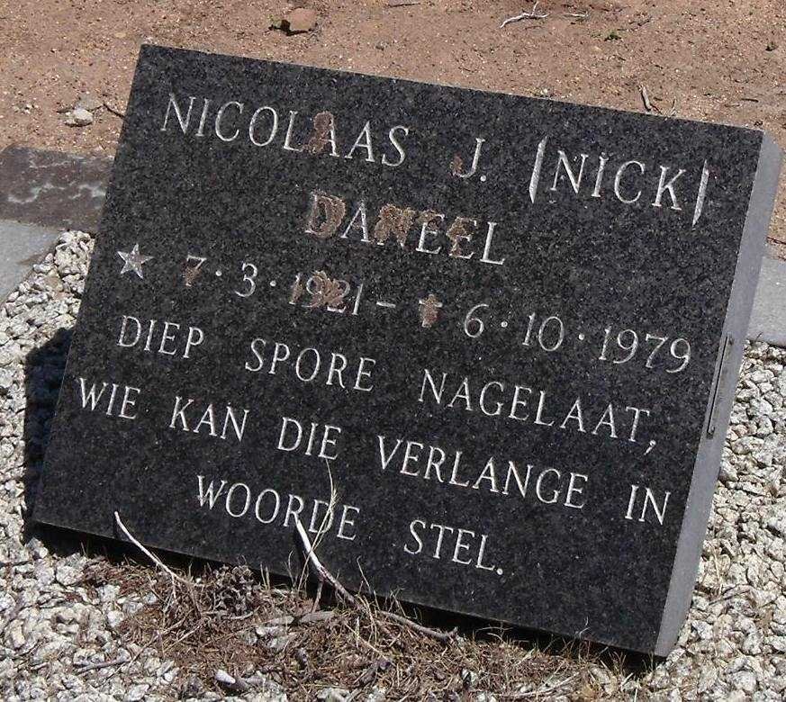 DANEEL Nicolaas J. 1921-1979