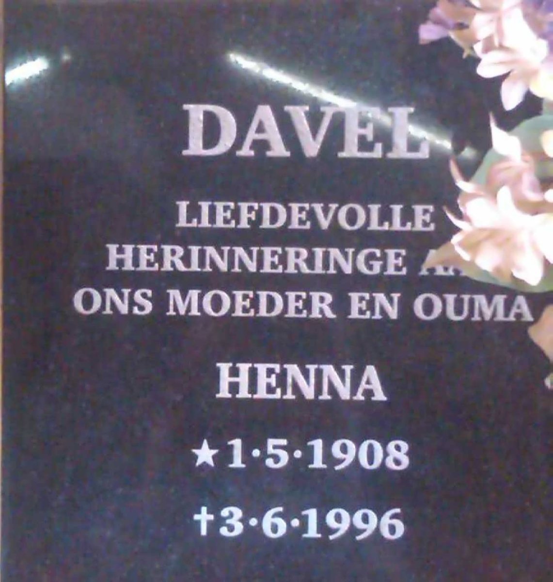 DAVEL Henna 1908-1996