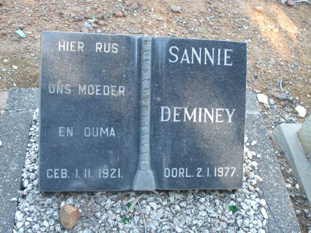 DEMINEY Sannie 1921-1977