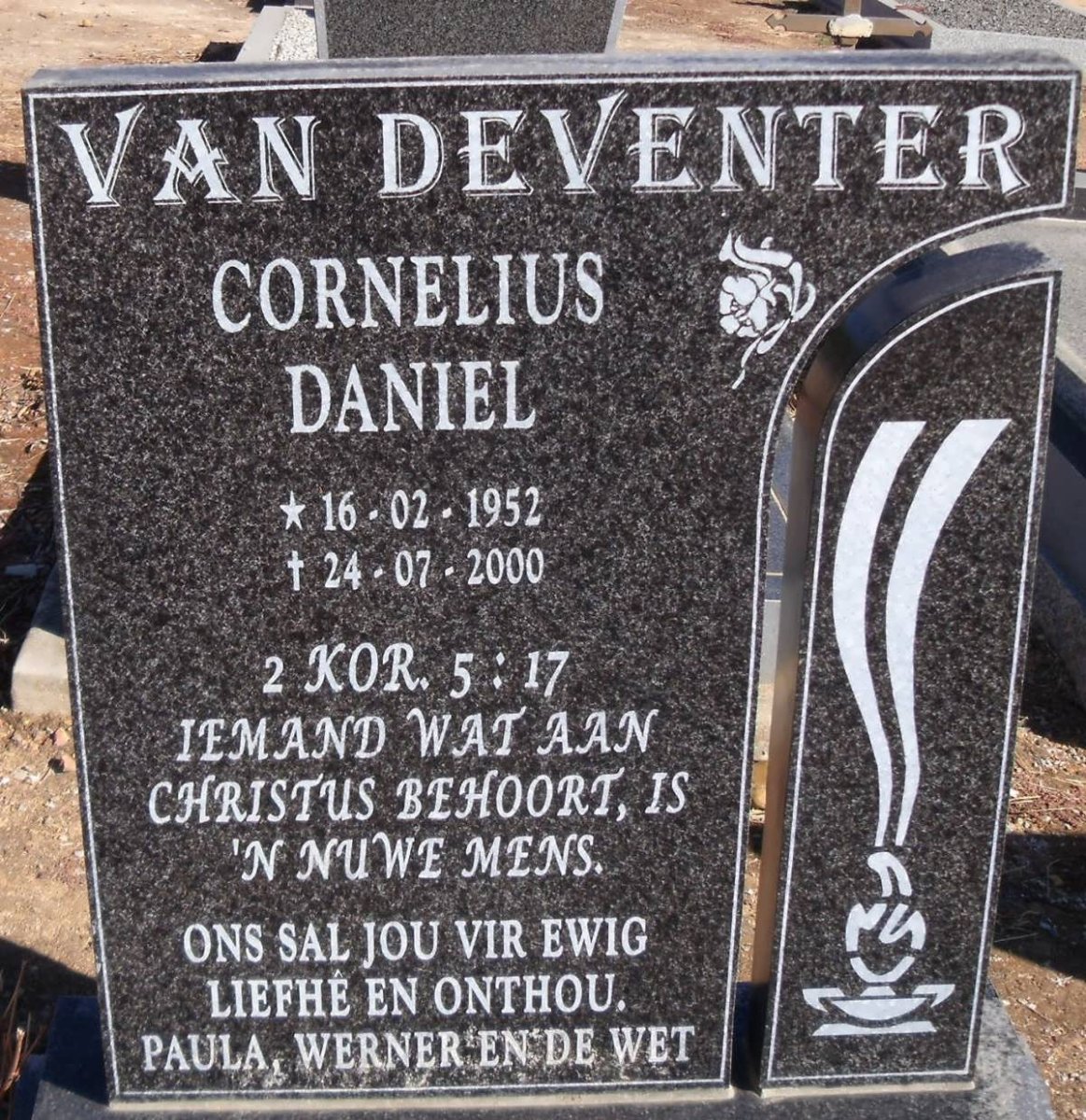 DEVENTER Cornelius Daniel, van 1952-2000
