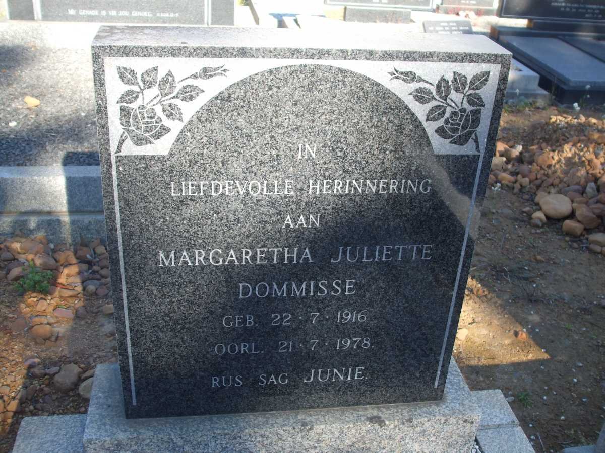 DOMMISSE Margaretha Juliette 1916-1978