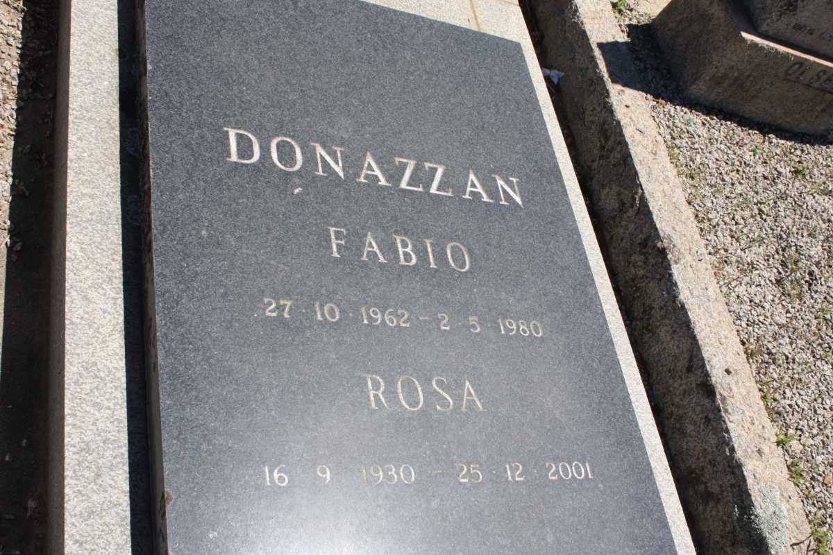 DONAZZAN Rosa 1930-2001 :: DONAZZAN Fabio 1962-1980