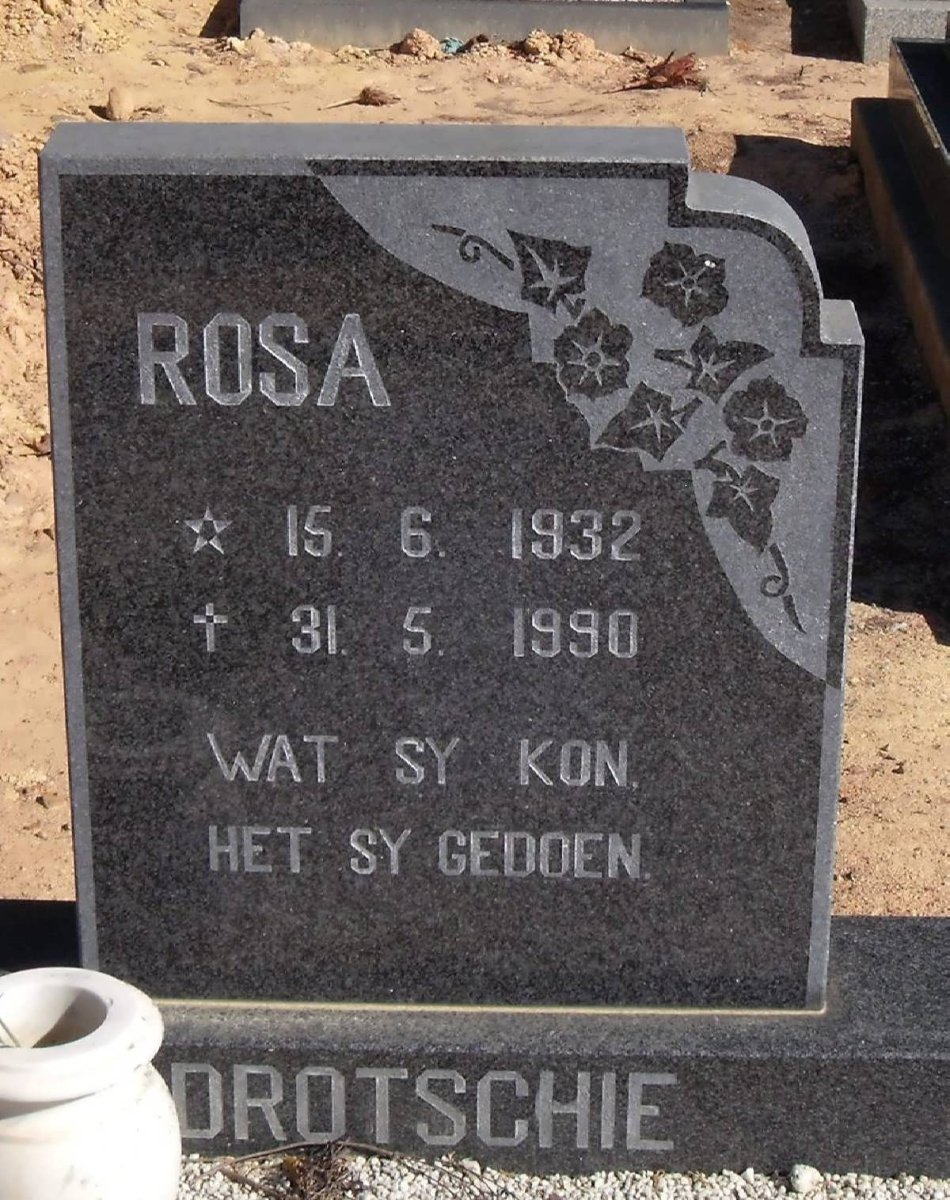 DROTSCHIE Rosa 1932-1990