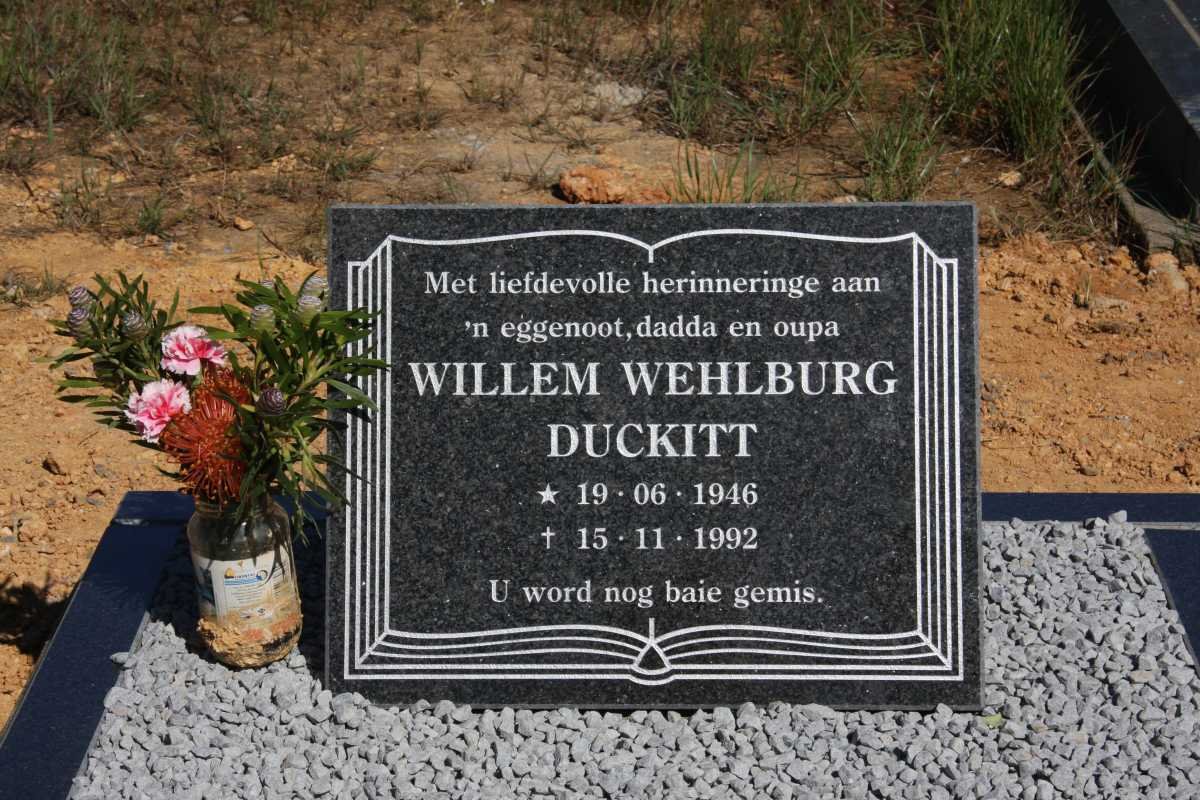 DUCKITT Willem Wehlburg 1946-1992