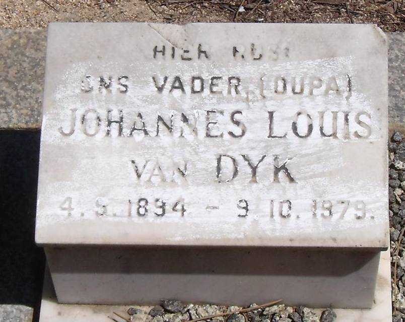 DYK Johannes Louis, van 1894-1979