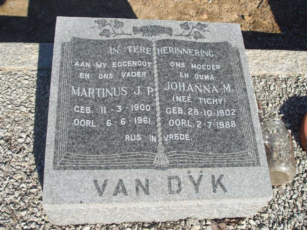 DÿK Marthinus J.P., van 1900-1961 &amp; Johanna M.TIGHY 1902-1988