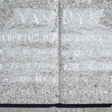 DYK Albertus B.J., van 1901-1979 &amp; Susanna J.J. 1905-1993