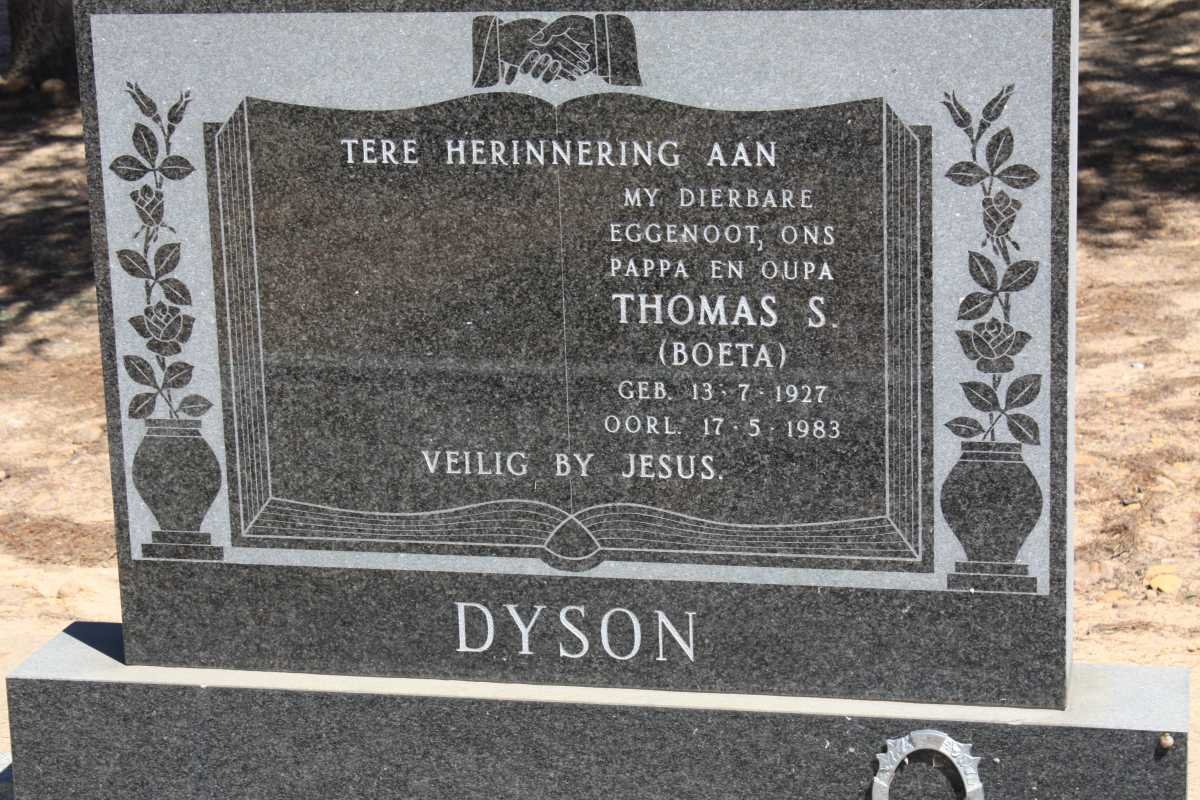 DYSON Thomas S. 1927-1983