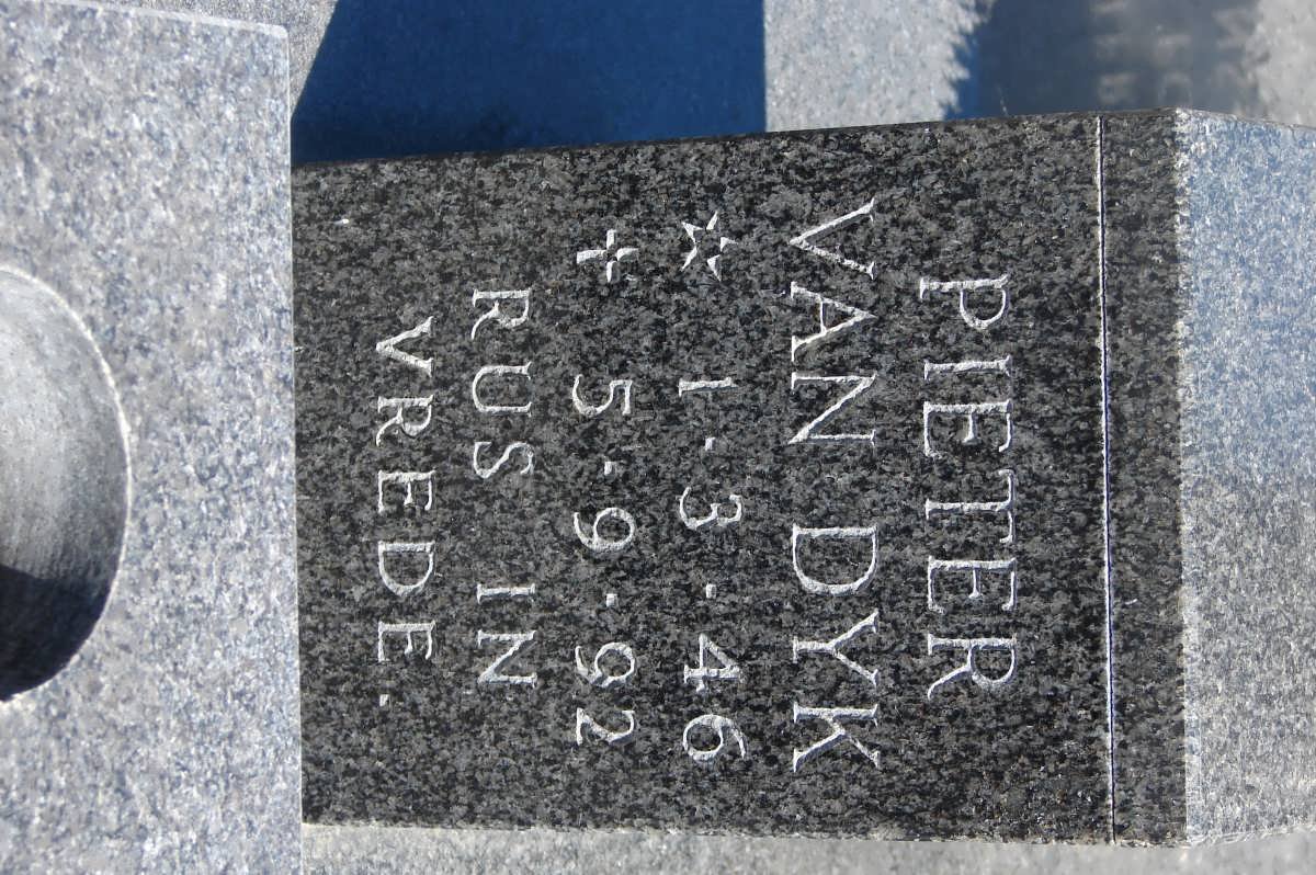 DYK Pieter, van 1946-1992