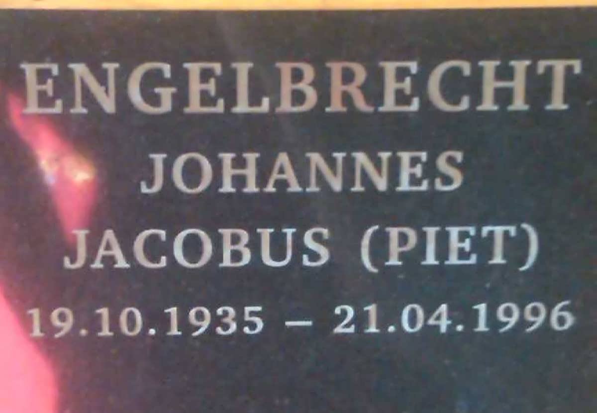 ENGELBRECHT Johannes Jacobus 1935-1996