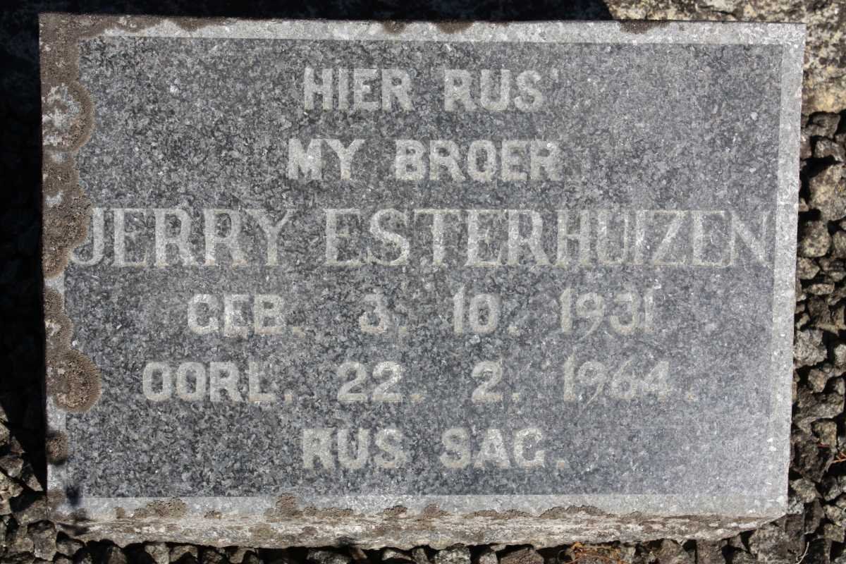 ESTERHUIZEN Jerry 1931-1964