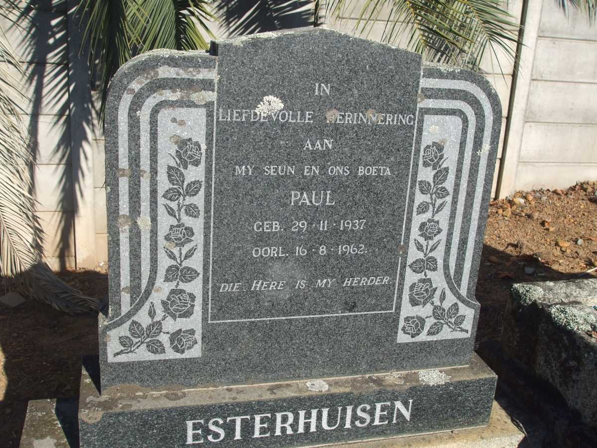 ESTERHUISEN Paul 1937-1962