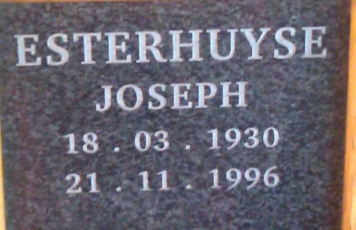 ESTERHUYSE Joseph 1930-1996