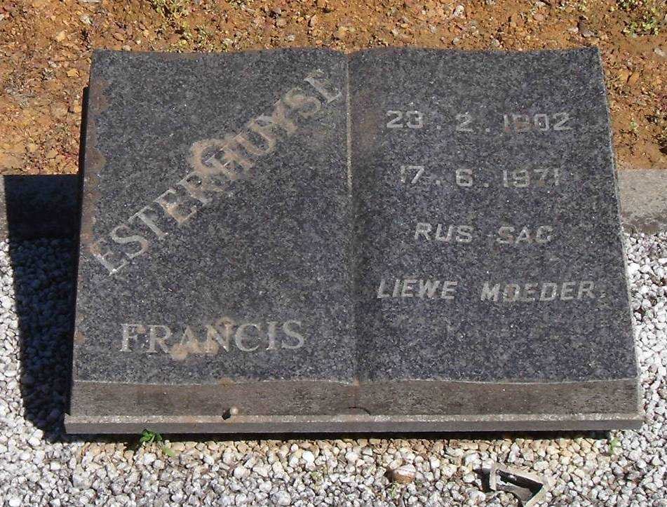 ESTERHUYSE Francis 1902-1971
