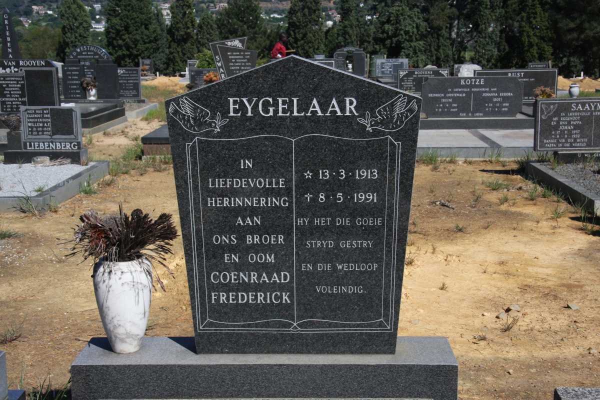 EYGELAAR Coenraad Frederick 1913-1991