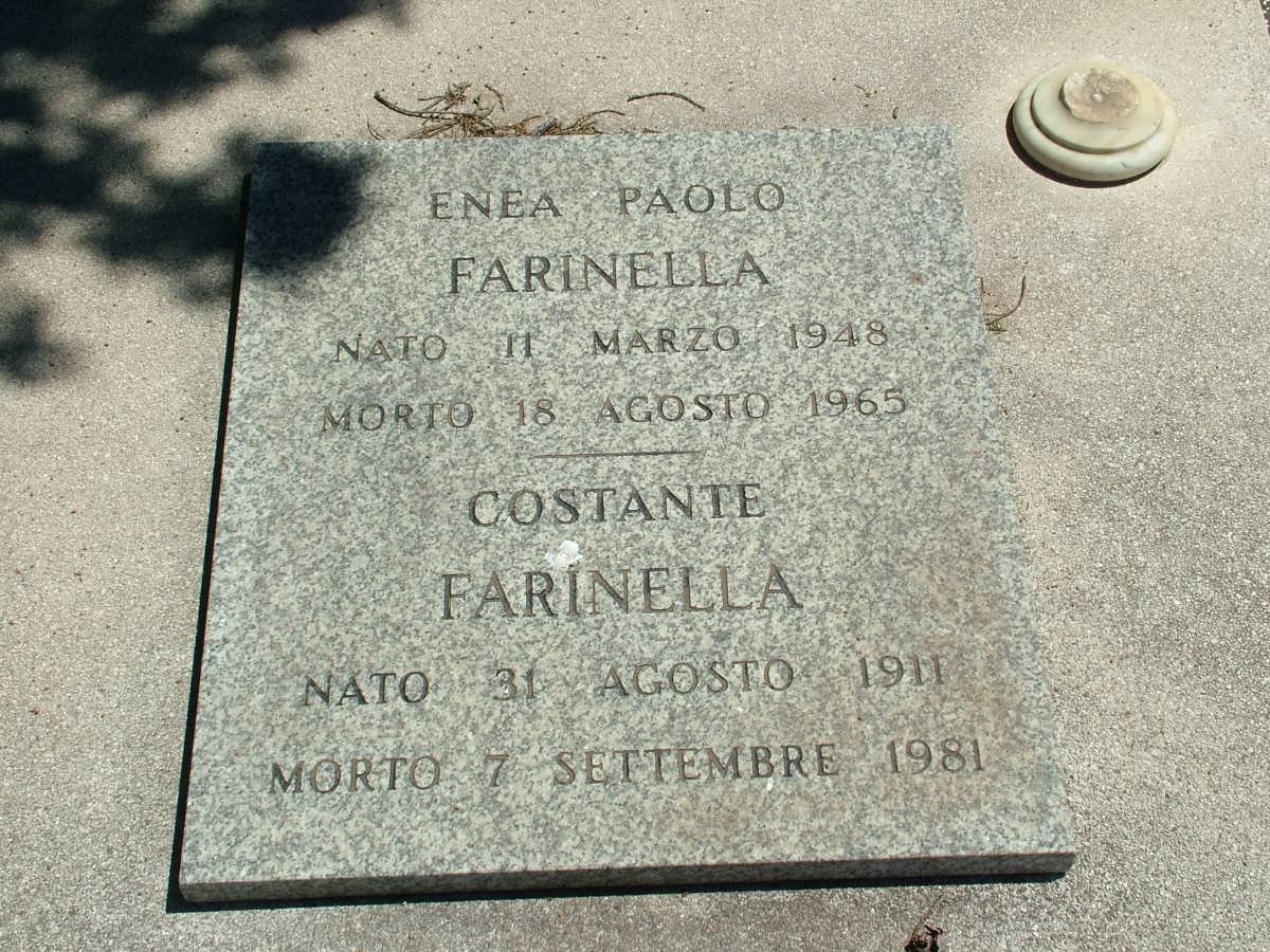 FARINELLA Constante 1911-1981 :: FARINELLA Enea Paolo 1948-1965