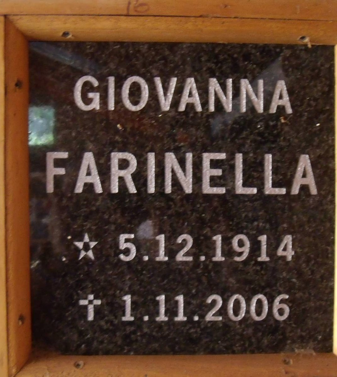 FARINELLA Giovanna 1914-2006
