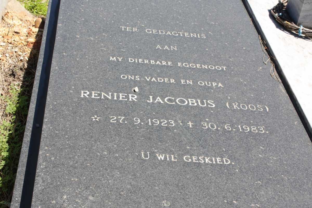 FAASEN Renier Jacobus 1923-1983 &amp; Anna HANEKOM 1922-2007