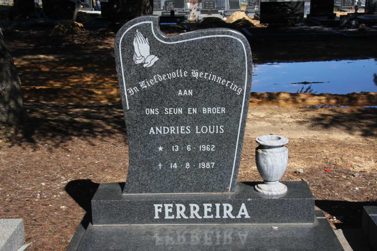 FERREIRA Andries Louis 1962-1987