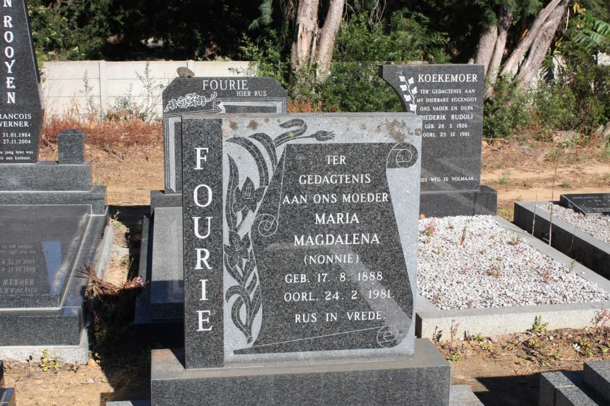 FOURIE Maria Magdalena 1888-1981