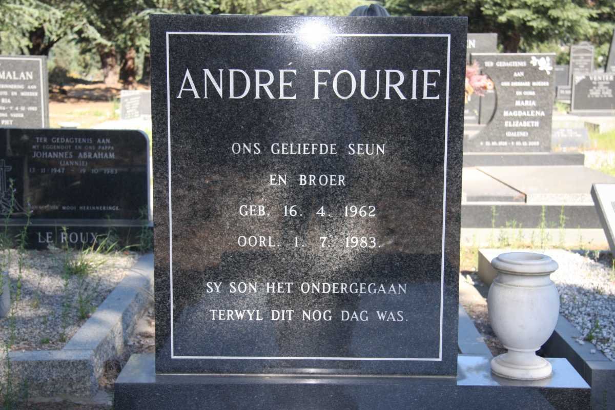FOURIE André 1962-1983