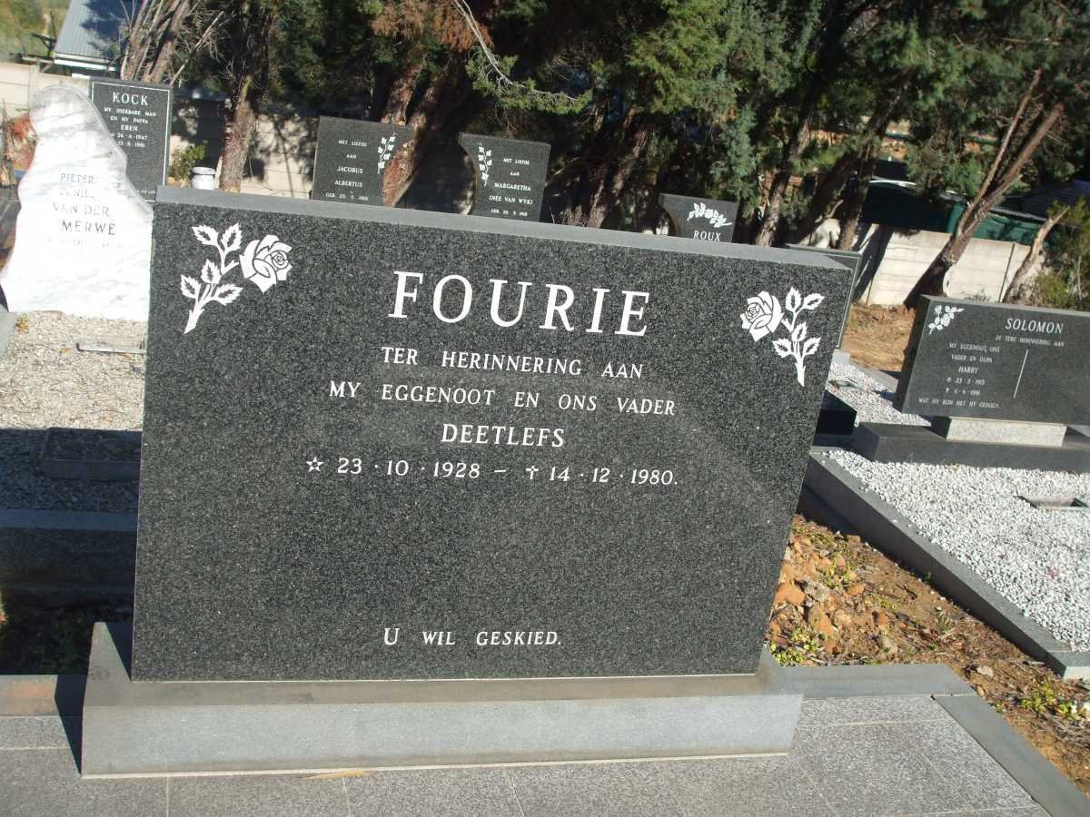 FOURIE Deetlefs 1928-1980 :: FOURIE Andre 1954-1980