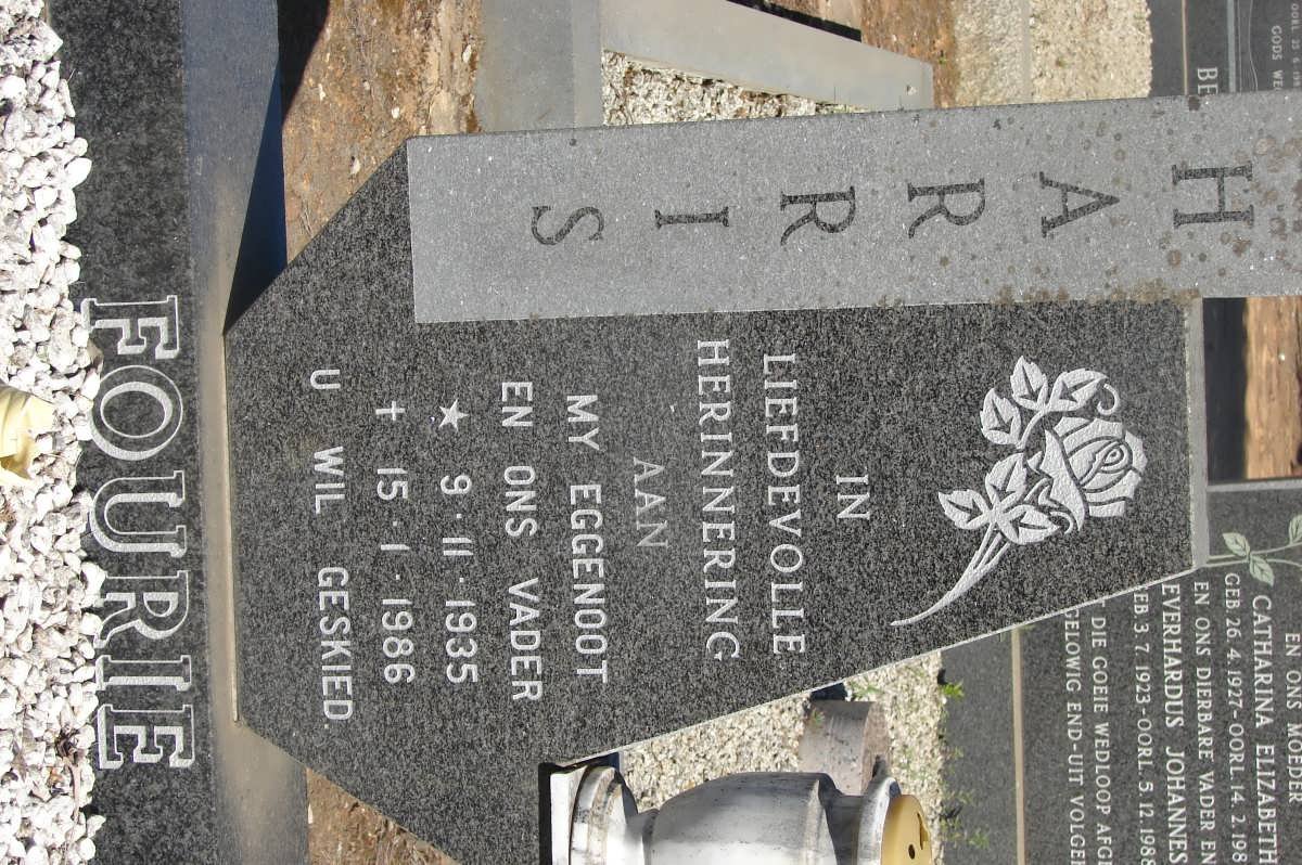 FOURIE Harris 1935-1986