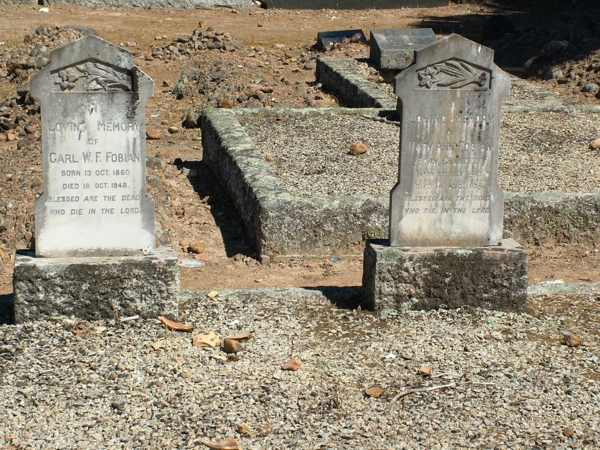 FOBIAN Carl W.F. 1860-1948 &amp; Mary Ann CHANDLER 1860-1938