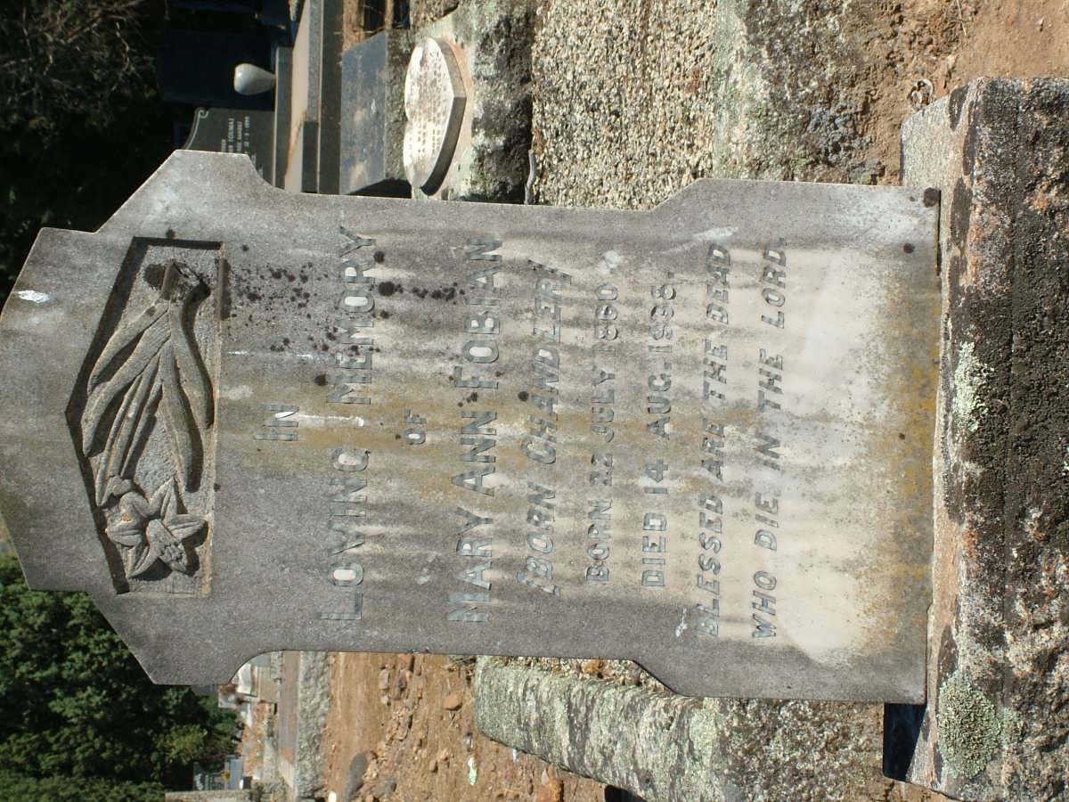 FOBIAN Carl W.F. 1860-1948 &amp; Mary Ann CHANDLER 1860-1938