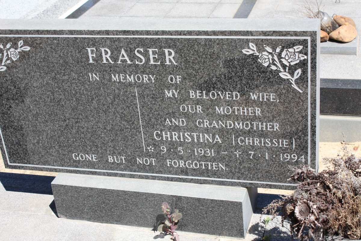 FRASER Christina 1931-1994