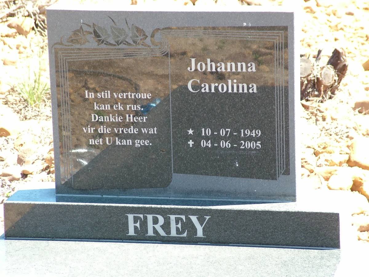 FREY Johanna Carolina 1949-2005
