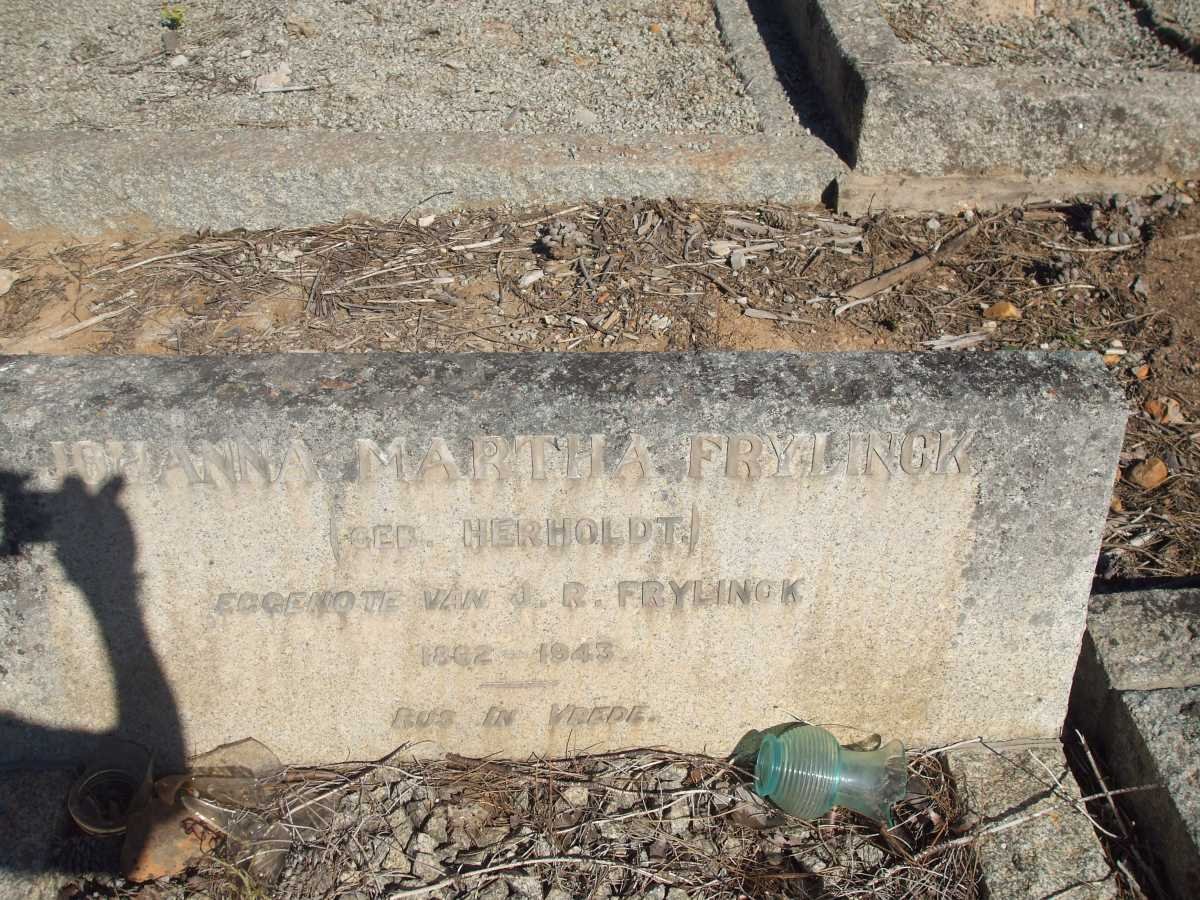 FRYLINCK John Roland 1860-1947 &amp; Johanna Martha nee HERHOLDT 1862-1943