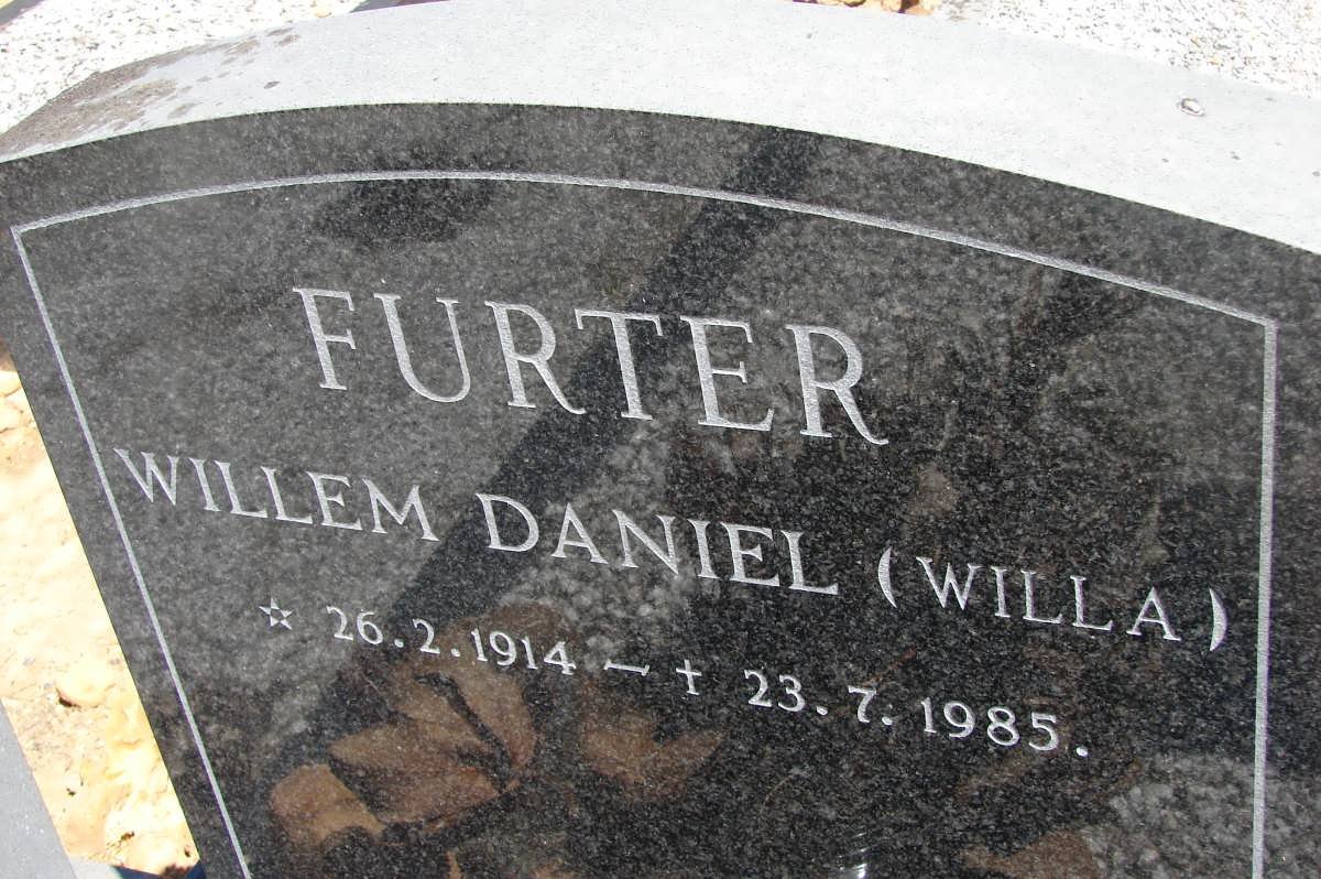FURTER Willem Daniel 1914-1985