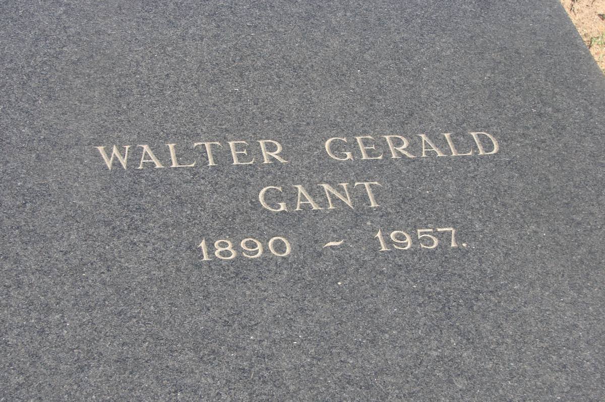 GANT Walter Gerald 1890-1957