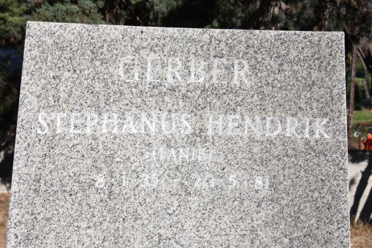 GERBER Stephanus Hendrik 1938-1981